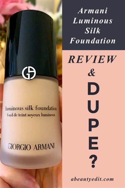 giorgio armani beauty luminous silk foundation dupes